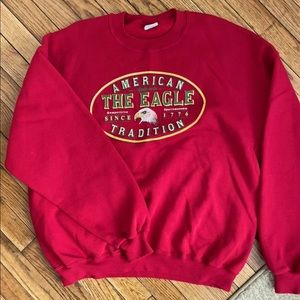 Vintage Jerzees Eagle Crewneck America Sweatshirt